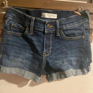 Abercrombie & Fitch blue denim shorts size 00